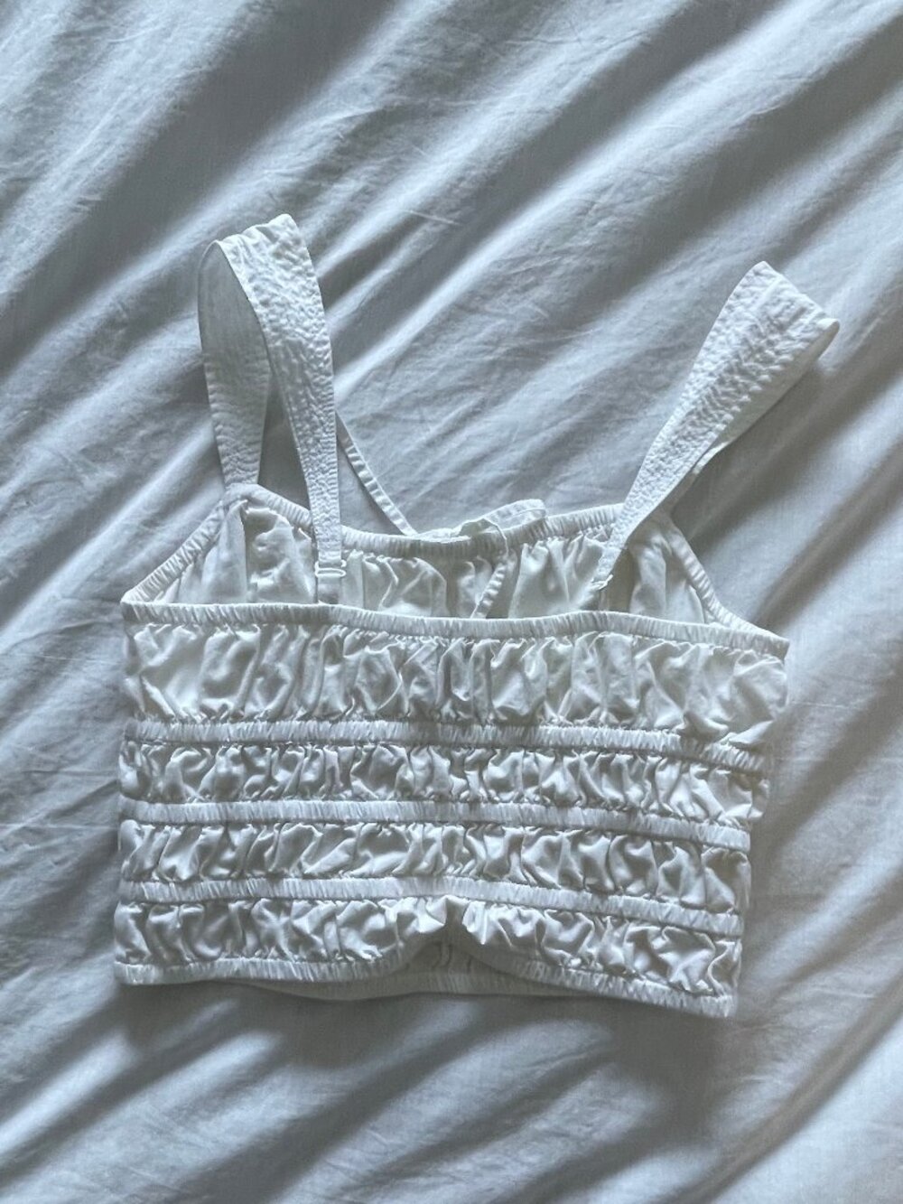 Aritzia Cropped Rouched Tank - Picture 2 of 3